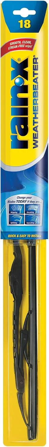 Rain-X RX30218 WeatherBeater Wiper Blades, 18" Windshield Wipers (Pack of 1), Automotive Replacement Windshield Wiper Blades That Meet Or Exceed OEM Quality And Durability Standards