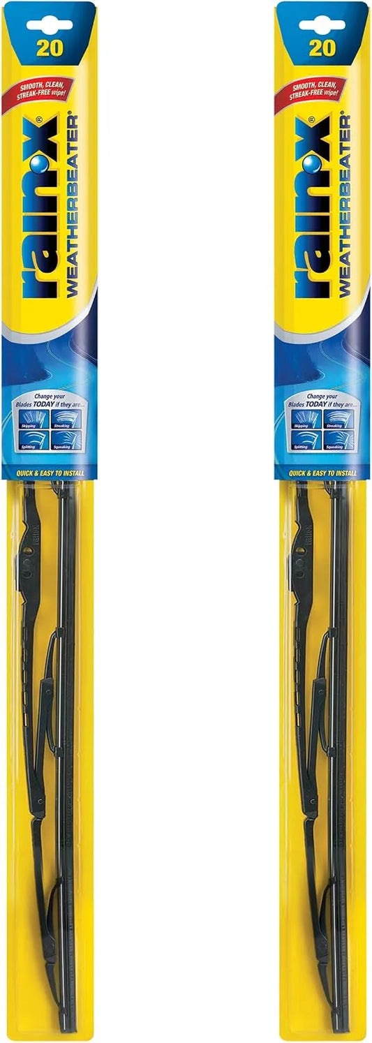 Rain-X 820150 WeatherBeater Wiper Blades, 20" Windshield Wipers (Pack of 2), Automotive Replacement Windshield Wiper Blades That Meet Or Exceed OEM Quality And Durability Standards