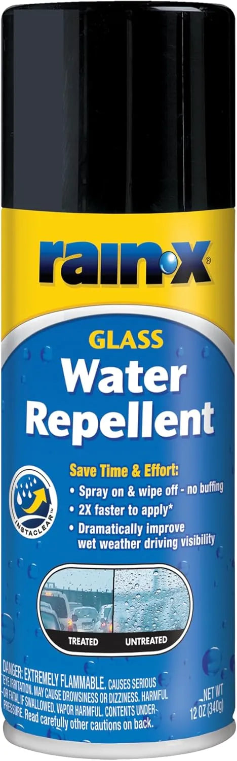 Rain-X 630168 Glass Water-Repellent Aerosol 12 oz.