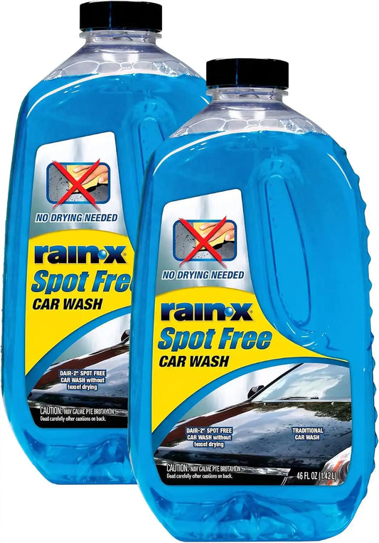 Rain-X 620073 - Car Wash Deep Cleaning, High Foam Soap Provides Spot Free Shine with No Towel Or Hand Drying Needed - Car soap for car cleaning and detailing 48 fl oz (Pack of 2)