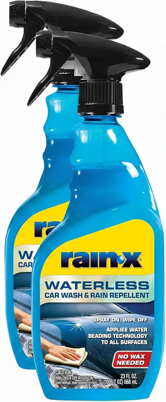 Rain-X 620143 Waterless Car Wash and Rain Repellent, 23 fl. oz. (Pack of 2)