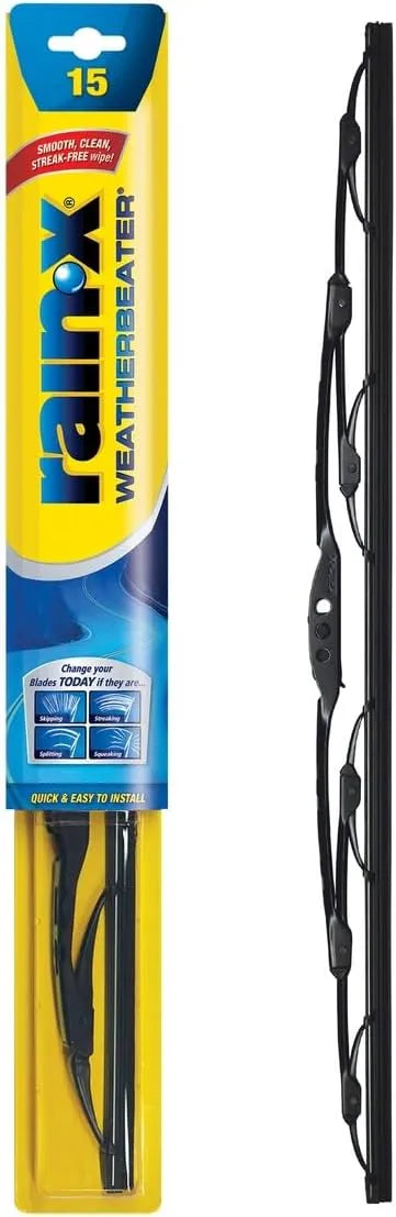 Rain-X RX30215 WeatherBeater Wiper Blades, 15" Windshield Wipers (Pack Of 1), Automotive Replacement Windshield Wiper Blades That Meet Or Exceed OEM Quality And Durability Standards