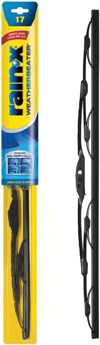 Rain-X RX30217 WeatherBeater Wiper Blades, 17" Windshield Wipers (Pack Of 1), Automotive Replacement Windshield Wiper Blades That Meet Or Exceed OEM Quality And Durability Standards