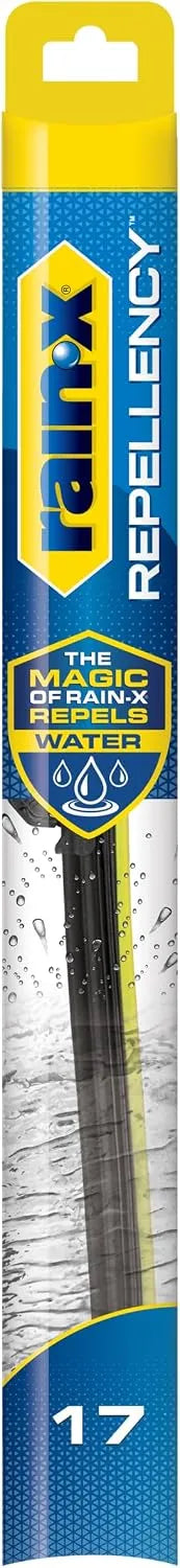 Rain-X 810317 Repellency Water Repellent Wiper Blades, 17" Windshield Wiper, All Weather Streak-Free for Enhanced Visibility w/Water Repellency Formula [Amazon Exclusive]
