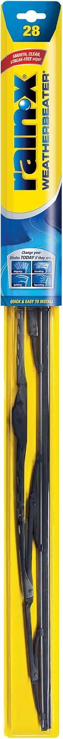 Rain-X RX30228 WeatherBeater Wiper Blades, 28" Windshield Wipers (Pack Of 1), Automotive Replacement Windshield Wiper Blades That Meet Or Exceed OEM Quality And Durability Standards