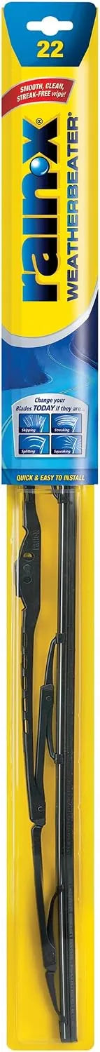 Rain-X RX30222 WeatherBeater Wiper Blades, 22" Windshield Wipers (Pack Of 1), Automotive Replacement Windshield Wiper Blades That Meet Or Exceed OEM Quality And Durability Standards