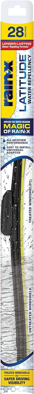 Rain-X 5079282-2 Repellency Water Repellent Wiper Blades, 28" Windshield Wiper, All Weather Streak-Free for Enhanced Visibility w/Water Repellency Formula