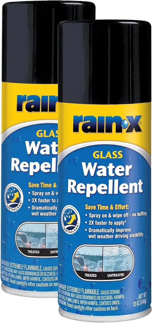 Rain-X 630168 Glass Water-Repellent Aerosol 12 oz. (Pack of 2)