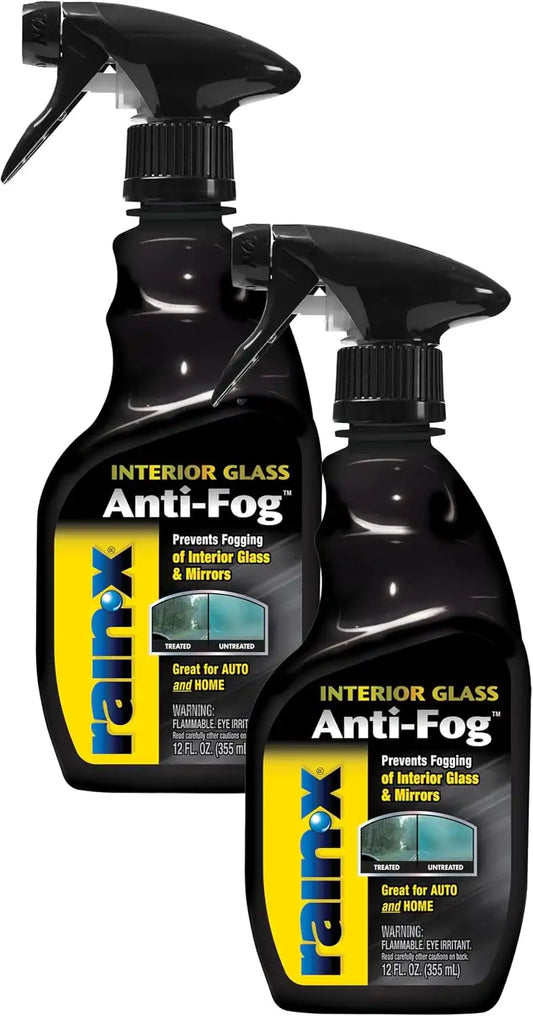 Rain-X 630543 Interior Glass Anti-Fog, 12 oz. - Prevents Fogging of Interior Glass and Mirrors, Usable on Both Automobiles and Marine Vehicles (Pack of 2)