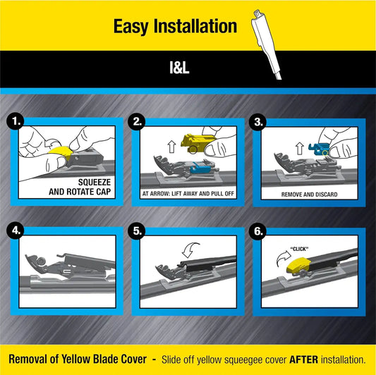 Rain-X 870115 Truck & SUV Rugged Series Premium Wiper Blades, 15 Inch Windshield Wipers (Pack Of 1), Automotive Replacement Windshield Wiper Blades Engineered For All Driving Adventures